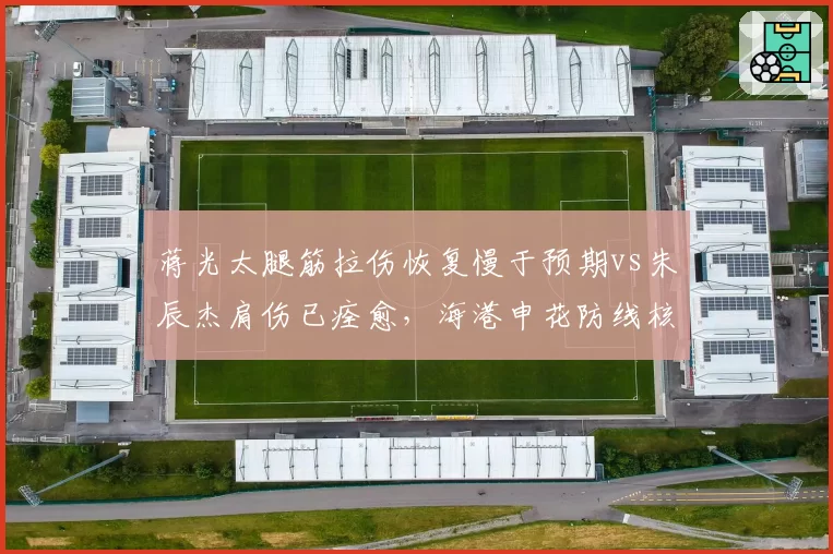 蒋光太腿筋拉伤恢复慢于预期vs朱辰杰肩伤已痊愈，海港申花防线核心恢复进度分化