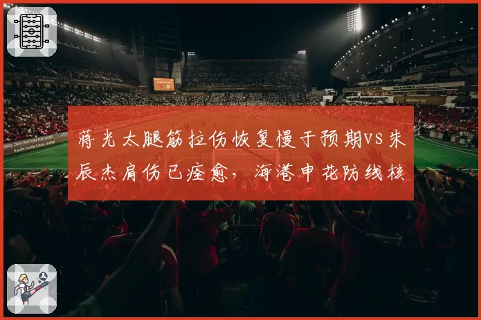 蒋光太腿筋拉伤恢复慢于预期vs朱辰杰肩伤已痊愈，海港申花防线核心恢复进度分化